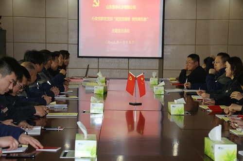 2019.01.15鲁泰化学行政党群党支部开展“戴党员徽章 树先锋形象”主题党日活动.JPG